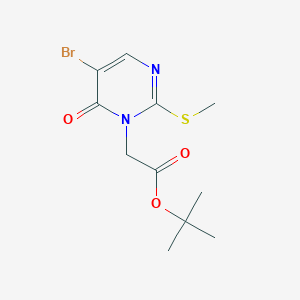 tert-Butyl 5-bromo-2-(methylthio)-6-oxopyrimidine-1-acetate图片