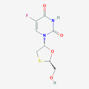 (2S-cis)-5-Fluoro-1-[2-(hydroxymethyl)-1,3-oxathiolan-5-yl]-2,4(1H,3H)-pyrimidinedione图片