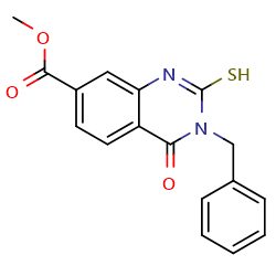 methyl3-benzyl-4-oxo-2-sulfanyl-3,4-dihydroquinazoline-7-carboxylate图片