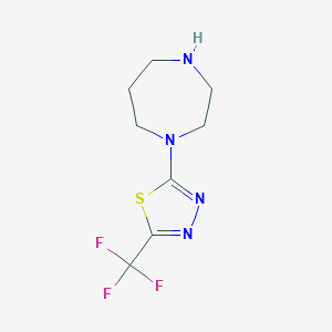 1-[5-(Trifluoromethyl)-1,3,4-thiadiazol-2-yl]-1,4-diazepane图片