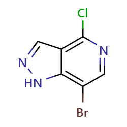 7-bromo-4-chloro-1H-pyrazolo[4,3-c]pyridine图片