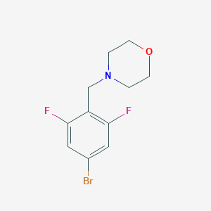 4-[(4-Bromo-2,6-difluorophenyl)methyl]morpholine图片