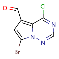 7-bromo-4-chloropyrrolo[2,1-f][1,2,4]triazine-5-carbaldehyde图片