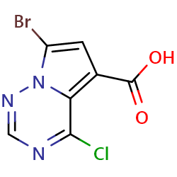 7-bromo-4-chloropyrrolo[2,1-f][1,2,4]triazine-5-carboxylicacid图片