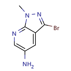 3-bromo-1-methyl-1H-pyrazolo[3,4-b]pyridin-5-amine图片