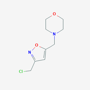 4-{[3-(chloromethyl)isoxazol-5-yl]methyl}morpholine图片