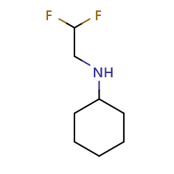 N-(2,2-difluoroethyl)cyclohexanamine图片