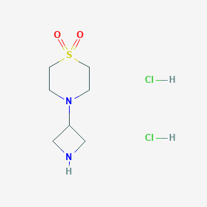 4-(Azetidin-3-yl)thiomorpholine 1,1-dioxide dihydrochloride图片