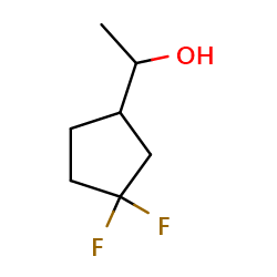 1-(3,3-difluorocyclopentyl)ethan-1-ol图片
