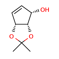 (3aS,4S,6aR)-2,2-dimethyl-2H,3aH,4H,6aH-cyclopenta[d][1,3]dioxol-4-ol图片