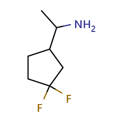 1-(3,3-difluorocyclopentyl)ethan-1-amine图片