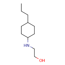 2-[(4-propylcyclohexyl)amino]ethan-1-ol图片