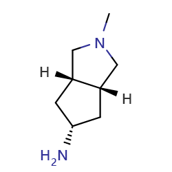 (3aR,5R,6aS)-rel-2-methyl-octahydrocyclopenta[c]pyrrol-5-amine图片