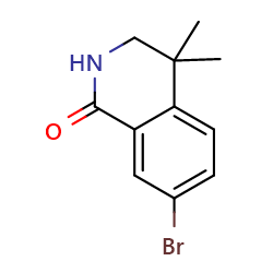 7-bromo-4,4-dimethyl-1,2,3,4-tetrahydroisoquinolin-1-one图片