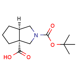 cis-2-[(tert-butoxy)carbonyl]-octahydrocyclopenta[c]pyrrole-3a-carboxylicacid图片