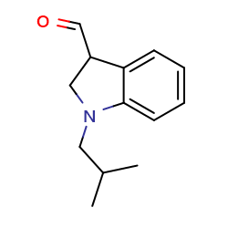 1-(2-methylpropyl)-2,3-dihydro-1H-indole-3-carbaldehyde图片