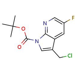 tert-butyl3-(chloromethyl)-5-fluoro-1H-pyrrolo[2,3-b]pyridine-1-carboxylate图片