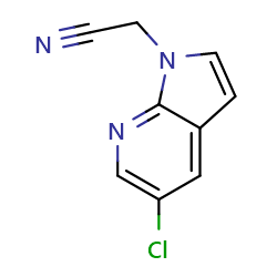 2-{5-chloro-1H-pyrrolo[2,3-b]pyridin-1-yl}acetonitrile图片