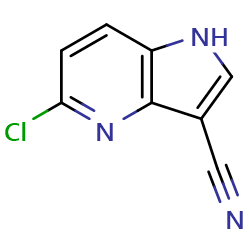 5-chloro-1H-pyrrolo[3,2-b]pyridine-3-carbonitrile图片