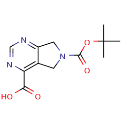 6-[(tert-butoxy)carbonyl]-5H,6H,7H-pyrrolo[3,4-d]pyrimidine-4-carboxylicacid图片