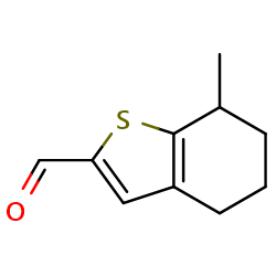 7-methyl-4,5,6,7-tetrahydro-1-benzothiophene-2-carbaldehyde图片