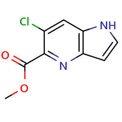 methyl6-chloro-1H-pyrrolo[3,2-b]pyridine-5-carboxylate图片