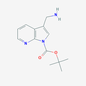 tert-butyl3-(aminomethyl)-1H-pyrrolo[2,3-b]pyridine-1-carboxylate图片