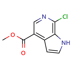 methyl7-chloro-1H-pyrrolo[2,3-c]pyridine-4-carboxylate图片