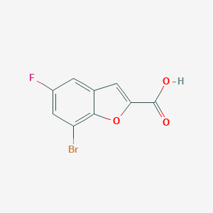 7-bromo-5-fluoro-benzofuran-2-carboxylicacid图片