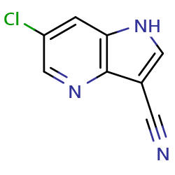 6-chloro-1H-pyrrolo[3,2-b]pyridine-3-carbonitrile图片