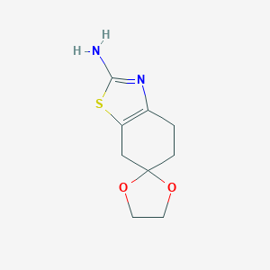 5,7-dihydro-4H-spiro[1,3-benzothiazole-6,2'-[1,3]dioxolane]-2-amine图片