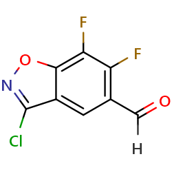 3-chloro-6,7-difluoro-1,2-benzoxazole-5-carbaldehyde图片