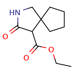 ethyl3-oxo-2-azaspiro[4,4]nonane-4-carboxylate图片