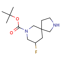 tert-butyl9-fluoro-2,7-diazaspiro[4,5]decane-7-carboxylate图片