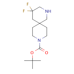 tert-butyl4,4-difluoro-2,9-diazaspiro[5,5]undecane-9-carboxylate图片