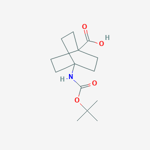 4-((Tert-Butoxycarbonyl)amino)bicyclo[2,2,2]octane-1-carboxylicacid图片