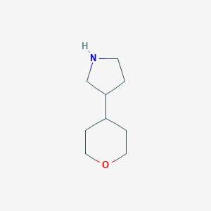3-(oxan-4-yl)pyrrolidine图片