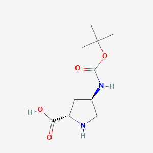 (2S,4R)-4-((Tert-butoxycarbonyl)amino)pyrrolidine-2-carboxylicacid图片