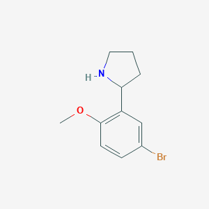 2-(5-Bromo-2-methoxyphenyl)pyrrolidine图片