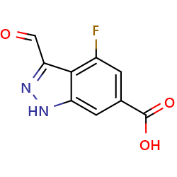 4-fluoro-3-formyl-1H-indazole-6-carboxylicacid图片