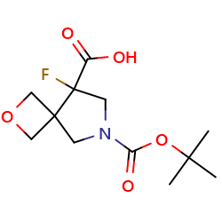6-[(tert-butoxy)carbonyl]-8-fluoro-2-oxa-6-azaspiro[3,4]octane-8-carboxylicacid图片