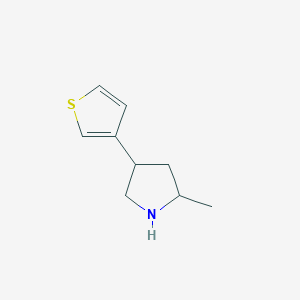 2-methyl-4-(thiophen-3-yl)pyrrolidine图片