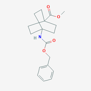 Methyl4-(((benzyloxy)carbonyl)amino)bicyclo[2,2,2]octane-1-carboxylate图片
