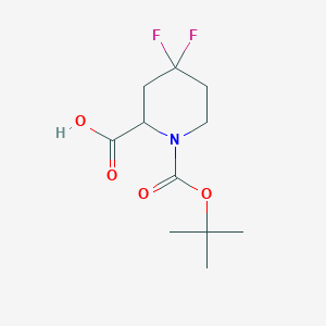 1-[(tert-butoxy)carbonyl]-4,4-difluoropiperidine-2-carboxylicacid图片