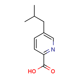 5-(2-methylpropyl)pyridine-2-carboxylicacid图片