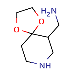1,4-dioxa-8-azaspiro[4,5]decan-6-ylmethanamine图片