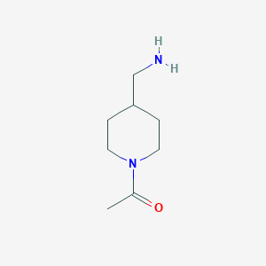 1-[4-(aminomethyl)piperidin-1-yl]ethan-1-one图片