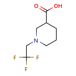 1-(2,2,2-trifluoroethyl)piperidine-3-carboxylicacid图片
