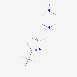 1-[(2-tert-Butyl-1,3-thiazol-4-yl)methyl]piperazine图片