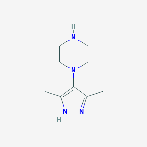 1-(3,5-dimethyl-1H-pyrazol-4-yl)piperazine图片